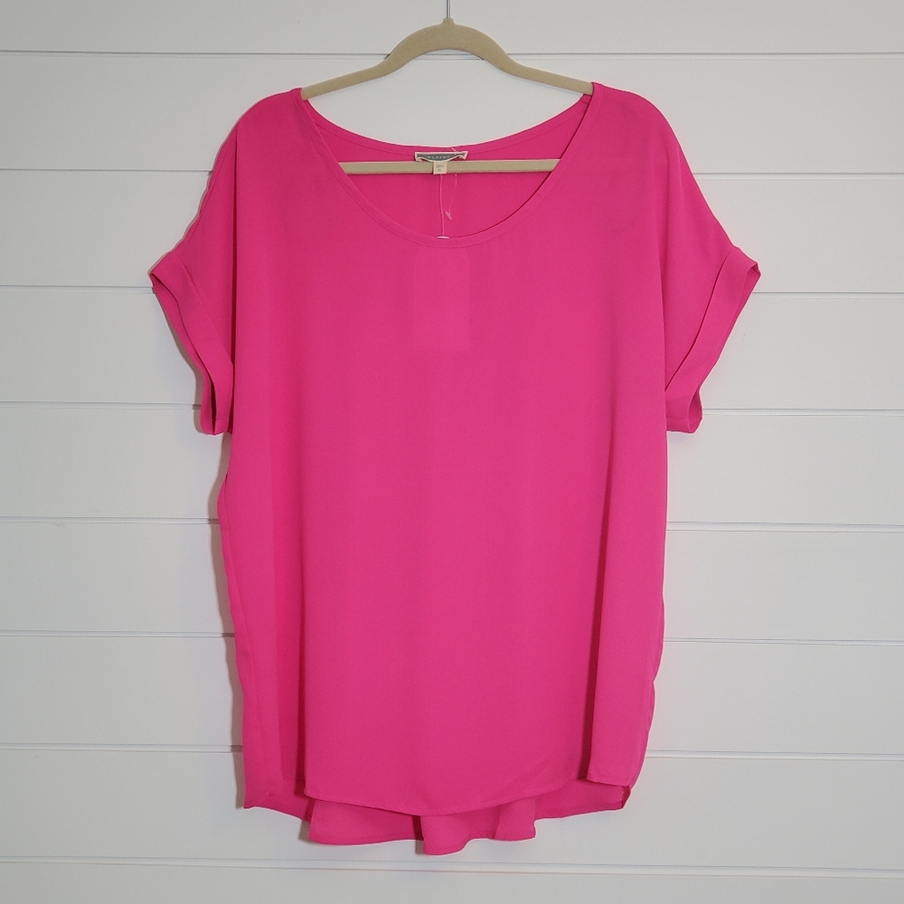 Pleione, Blouse, Hot Pink, Women, Size: XL